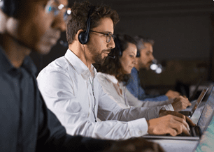 Image of a team working in your computer.